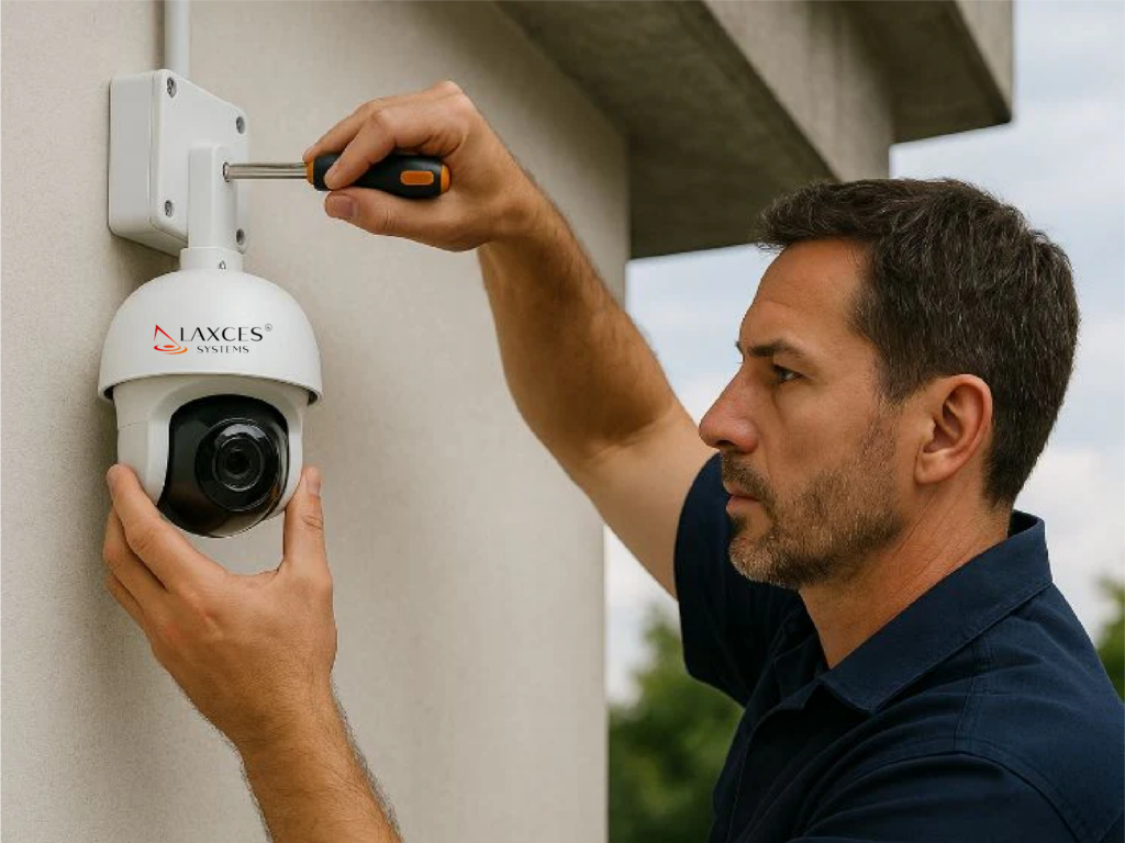 Installation caméra de surveillance Laxces Systems